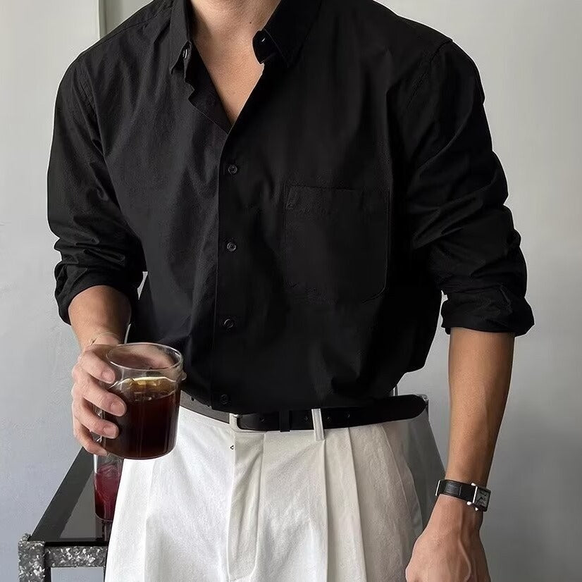 Daniel - Camicia in cotone a maniche lunghe