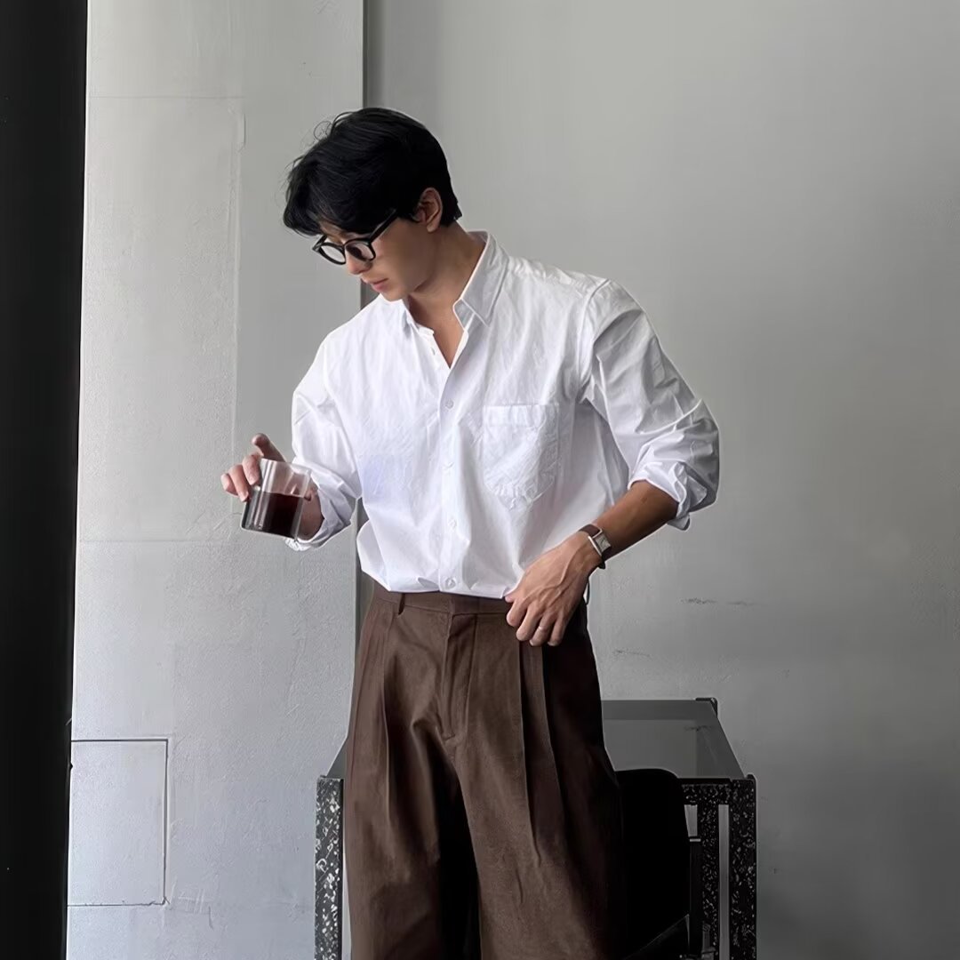Daniel - Camicia in cotone a maniche lunghe