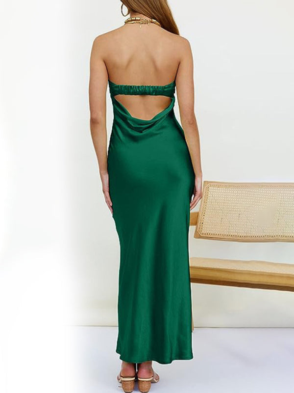 Sofia | Abito lungo elegante bianco senza spalline per donna