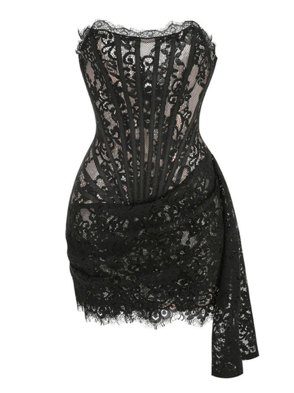 Lorelia | Elegance Spitze Korsett Minikleid