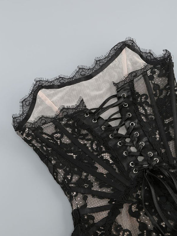 Lorelia | Elegance Spitze Korsett Minikleid