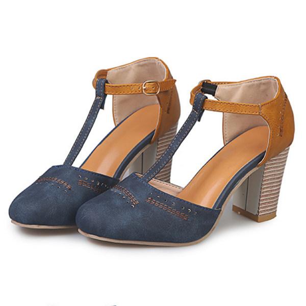Liliosa | Scarpe Ortopediche con Tacco Medio e Cinturino a T