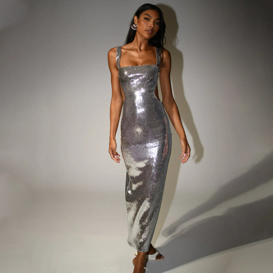 Shay™ Sequin Cut-Out Maxi Dress