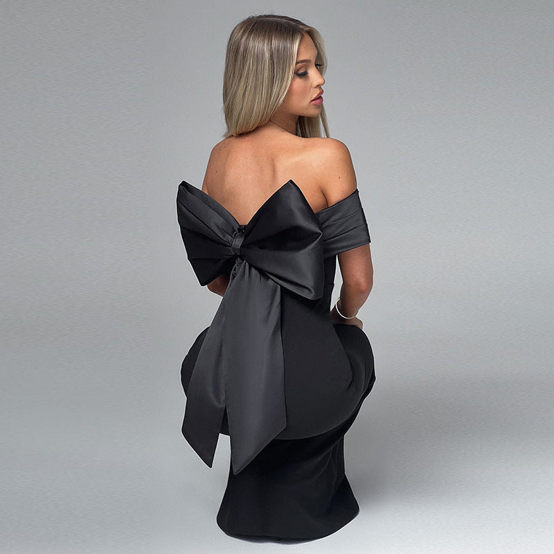 Bianca - Maxi-abito elegante off-shoulder