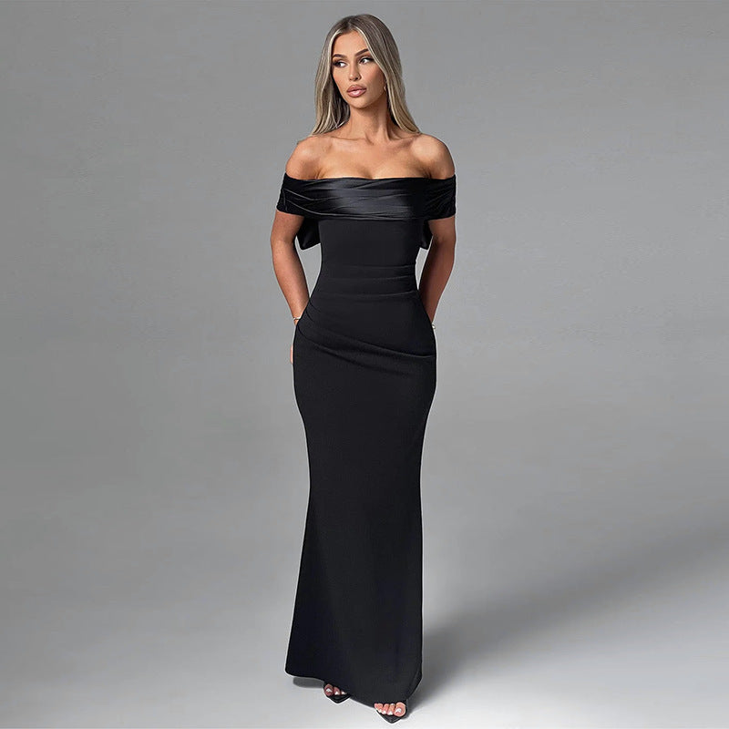 Bianca - Maxi-abito elegante off-shoulder