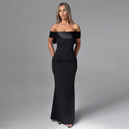 Bianca - Maxi-abito elegante off-shoulder