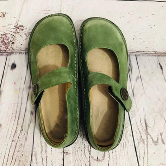 Elisa - Scarpe Mary Jane in pelle scamosciata