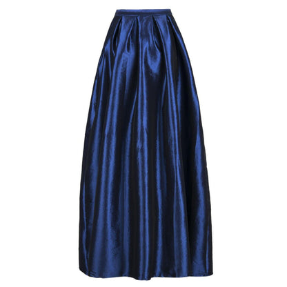 Ladies High-Waist Pleated Maxi Skirt Ivyshape