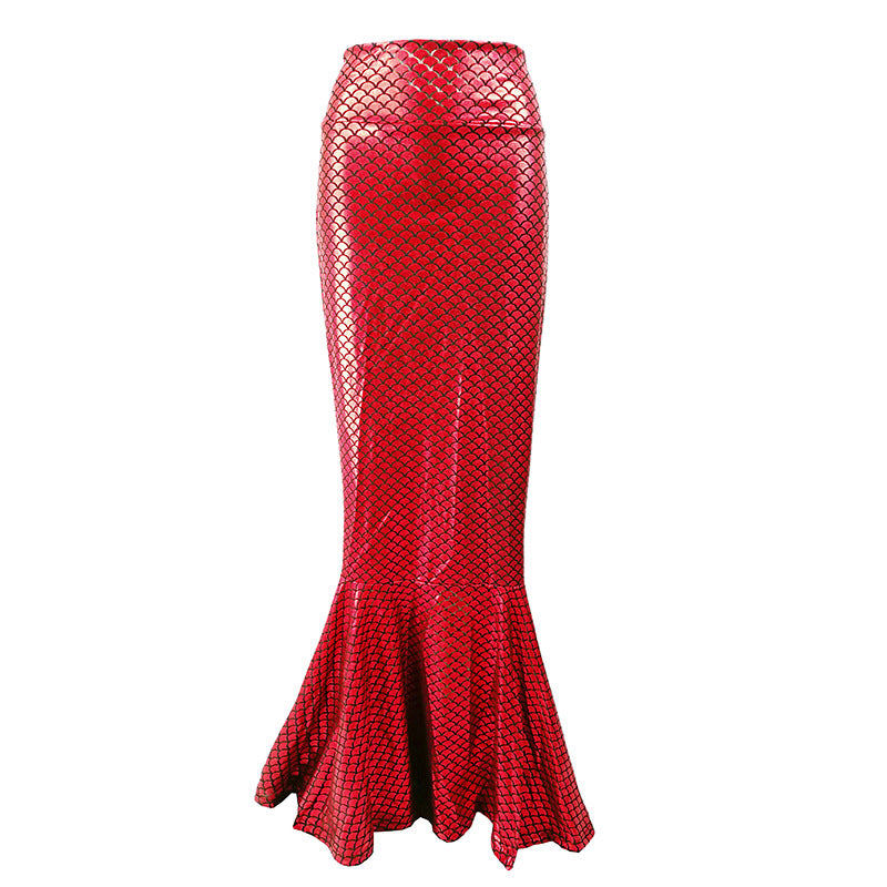 Women's Mermaid Tail Maxi Skirt Ivyshape