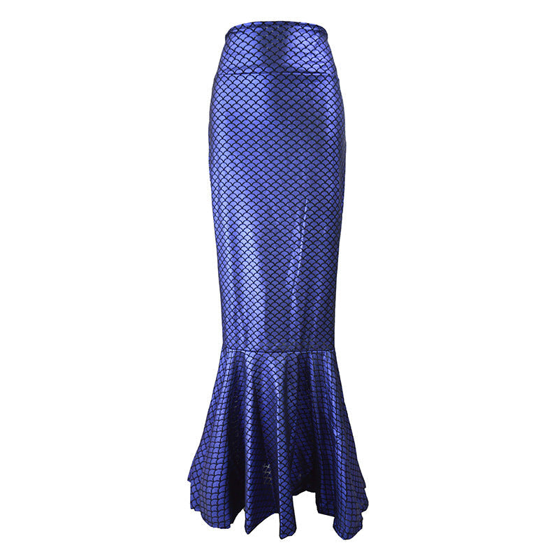 Women's Mermaid Tail Maxi Skirt Ivyshape