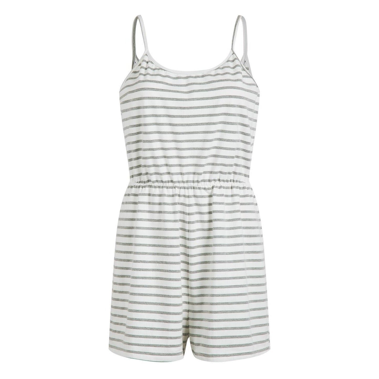 Ladies striped casual jumpsuit Ivyshape