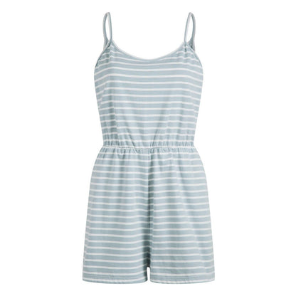 Ladies striped casual jumpsuit Ivyshape
