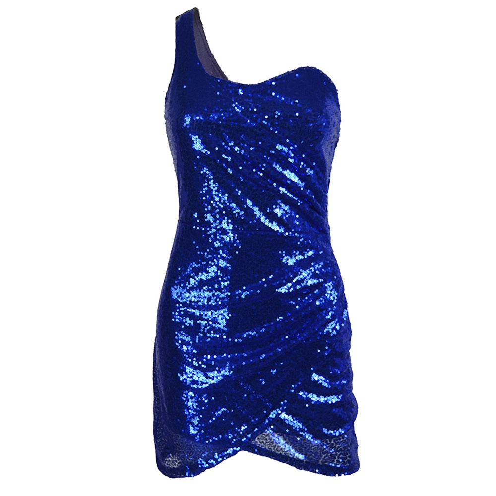 Ladies Glittering Body-Con Mini Dress Ivyshape