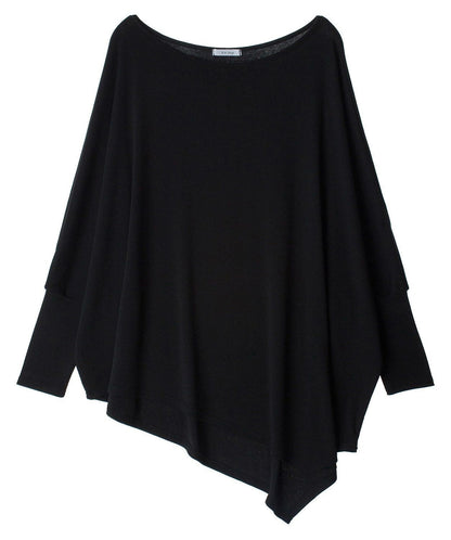 Women Oversize Sweatshirt with asymmetrical hem Ivyshape