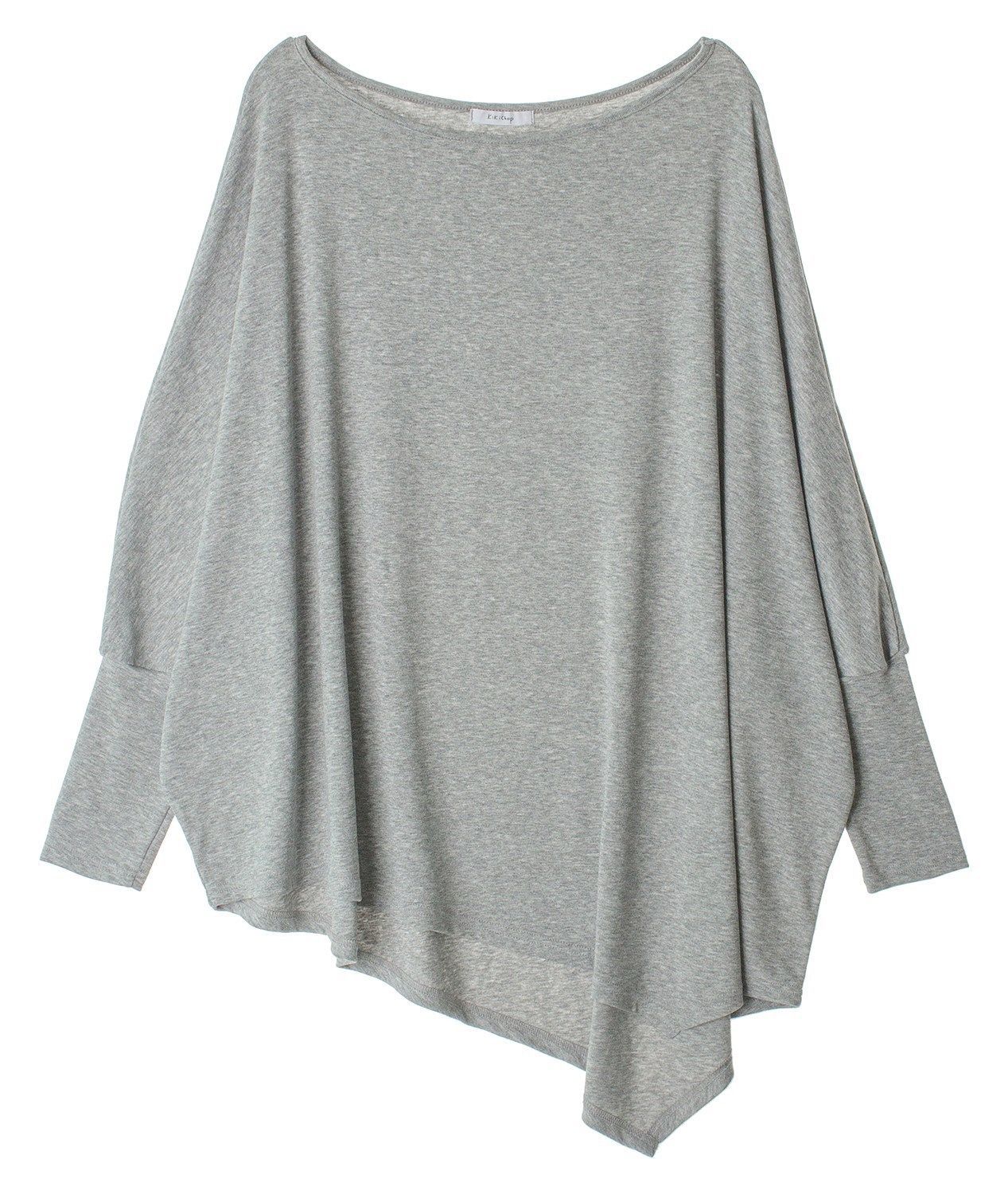 Women Oversize Sweatshirt with asymmetrical hem Ivyshape