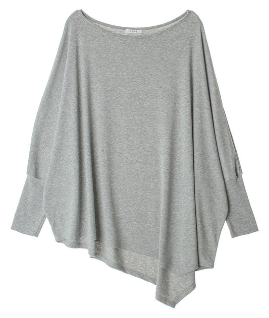 Women Oversize Sweatshirt with asymmetrical hem Ivyshape