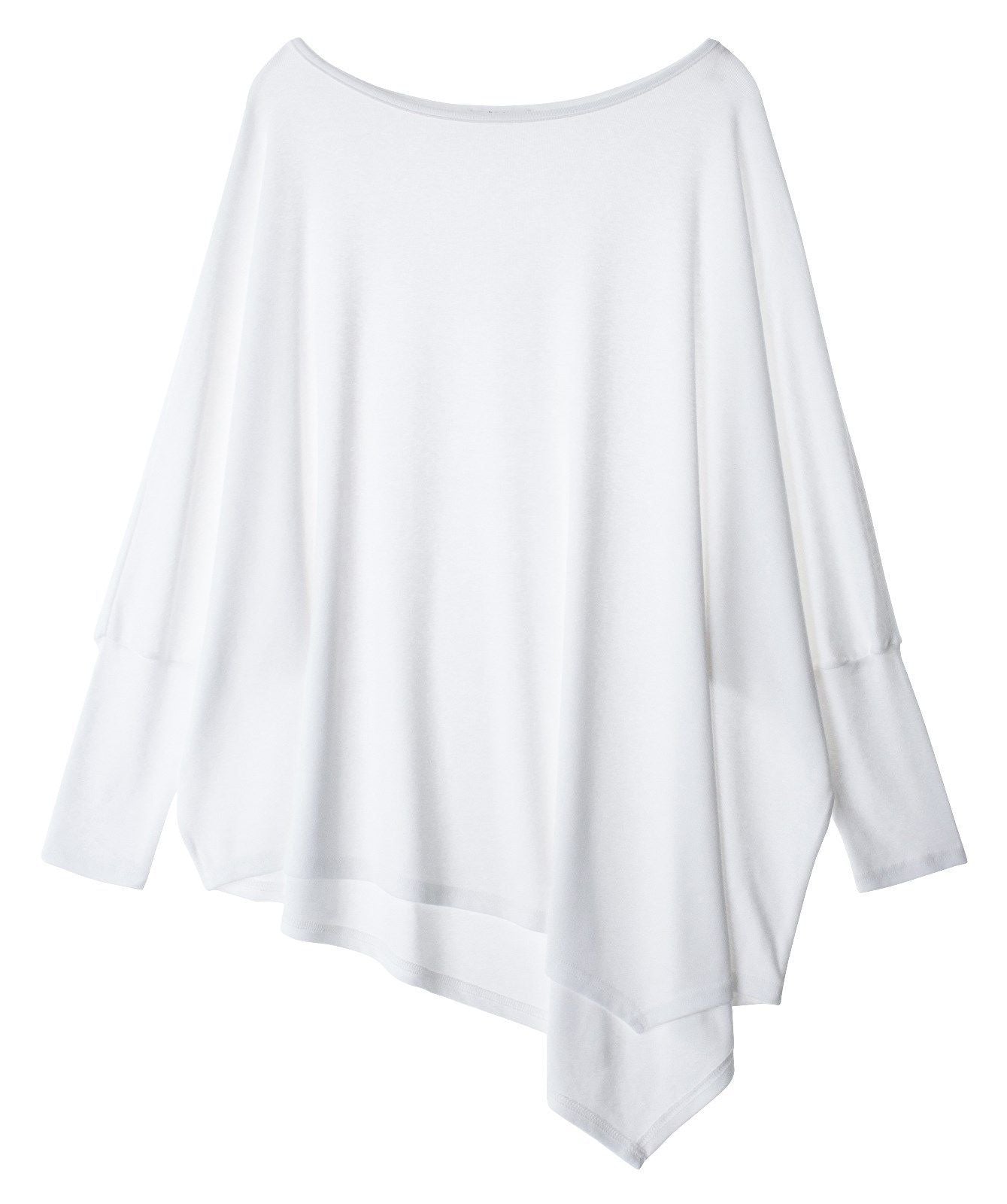 Women Oversize Sweatshirt with asymmetrical hem Ivyshape