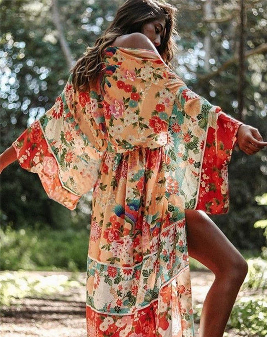 Ladies Kimono-Style Beach Dress Ivyshape