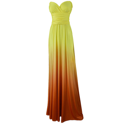 Women's Elegant Ombre Maxi Dress Ivyshape