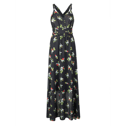 Women Flower Maxi Dress Ivyshape