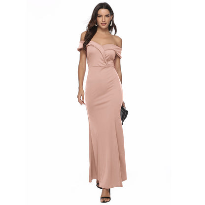 Women Off-Shoulder Elegant Maxi Dress Ivyshape