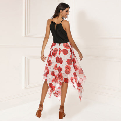 Women's Flower High-Low Dress Ivyshape