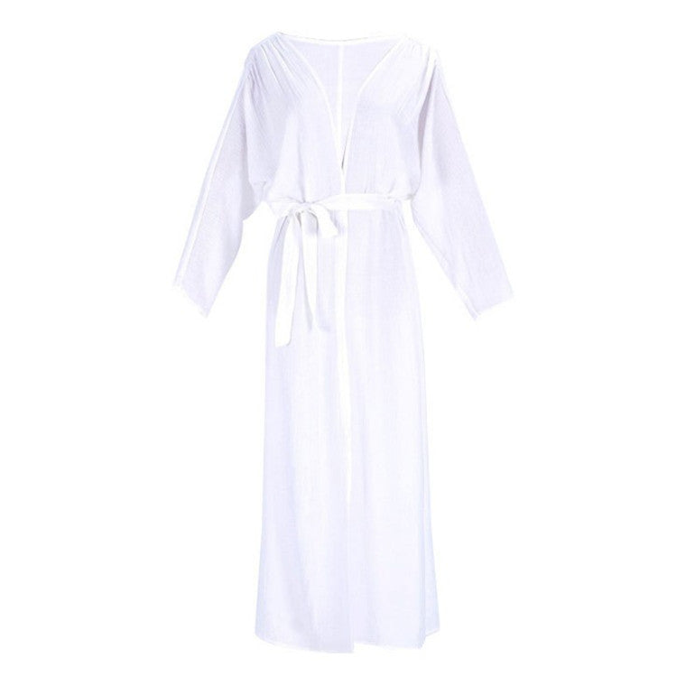 Women elegant beach cover-up with high-quality silk look and generous cut Ivyshape