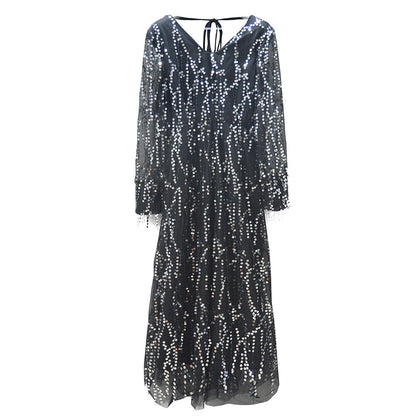 Women Sequin Maxi Dress Ivyshape