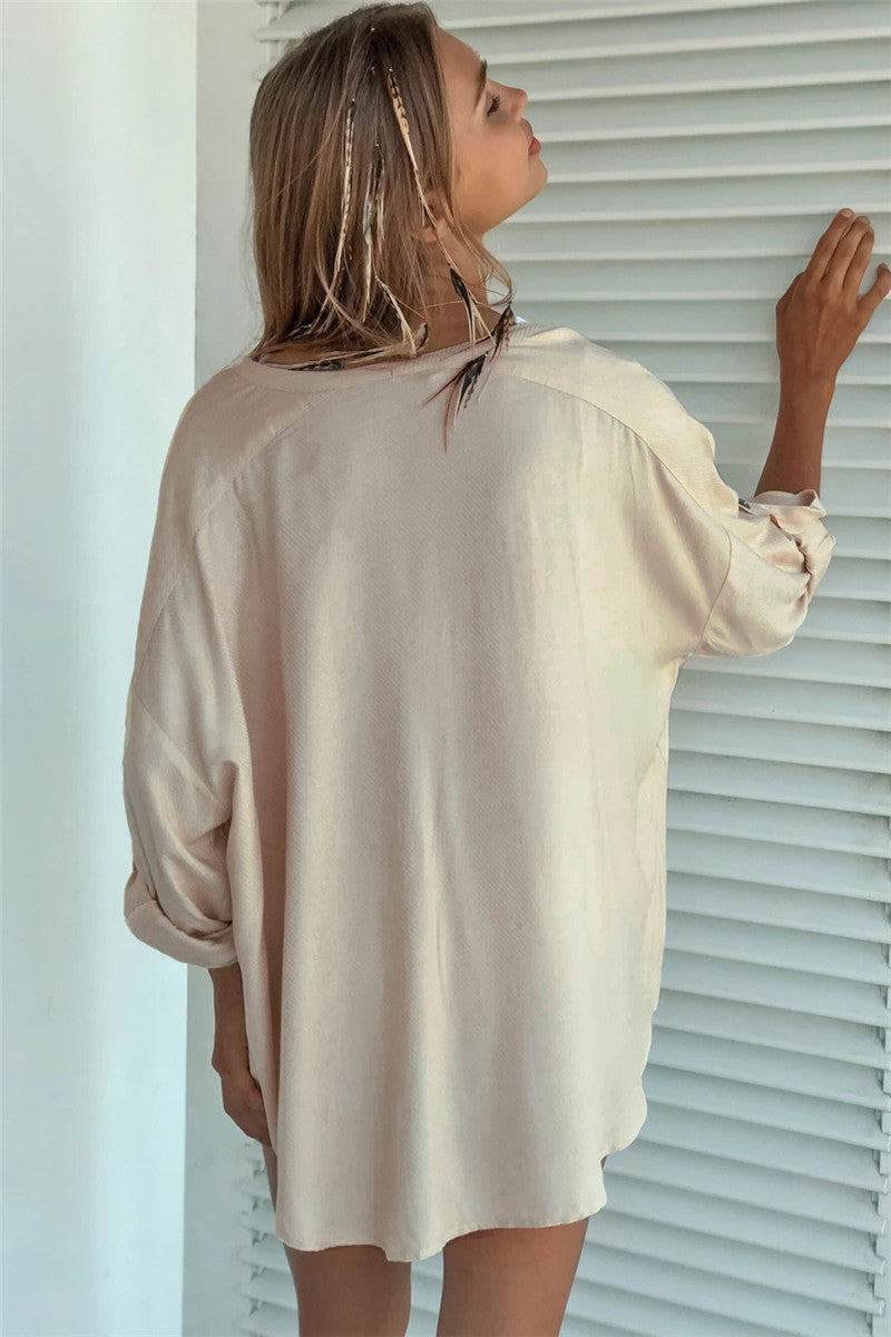 Women's loose beach shirt Ivyshape