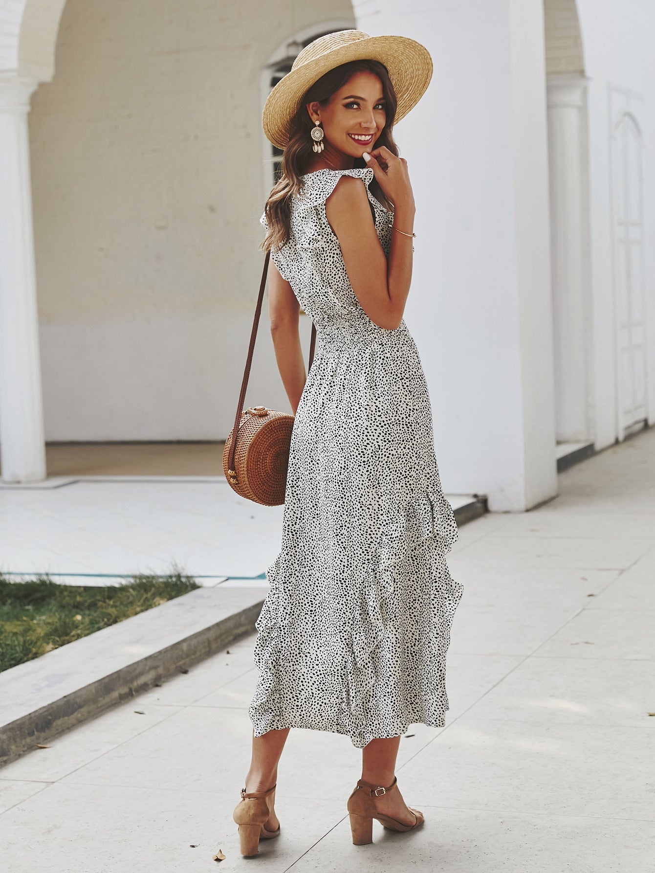 Camila - Abito midi con balza