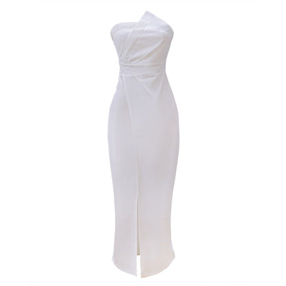 Women Elegant Asymmetric Maxi Dress Ivyshape
