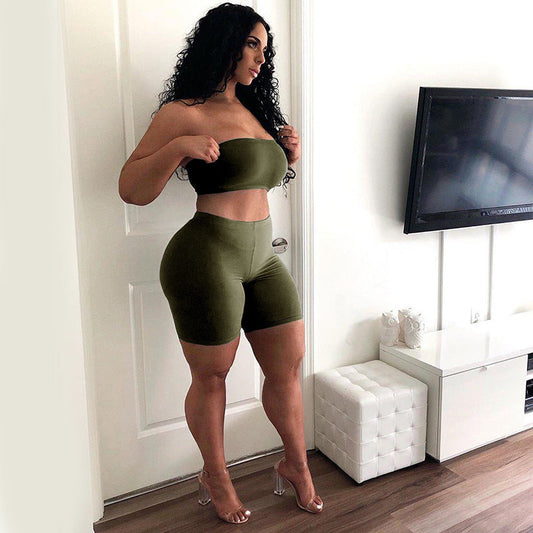 Women's Strapless Loungewear Set Ivyshape