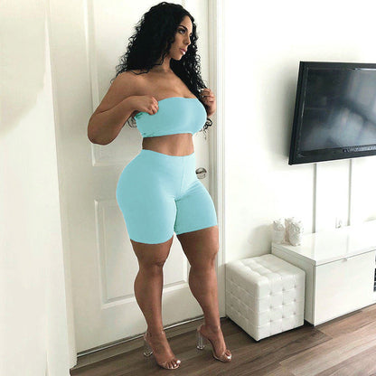 Women's Strapless Loungewear Set Ivyshape