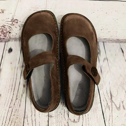 Elisa - Scarpe Mary Jane in pelle scamosciata