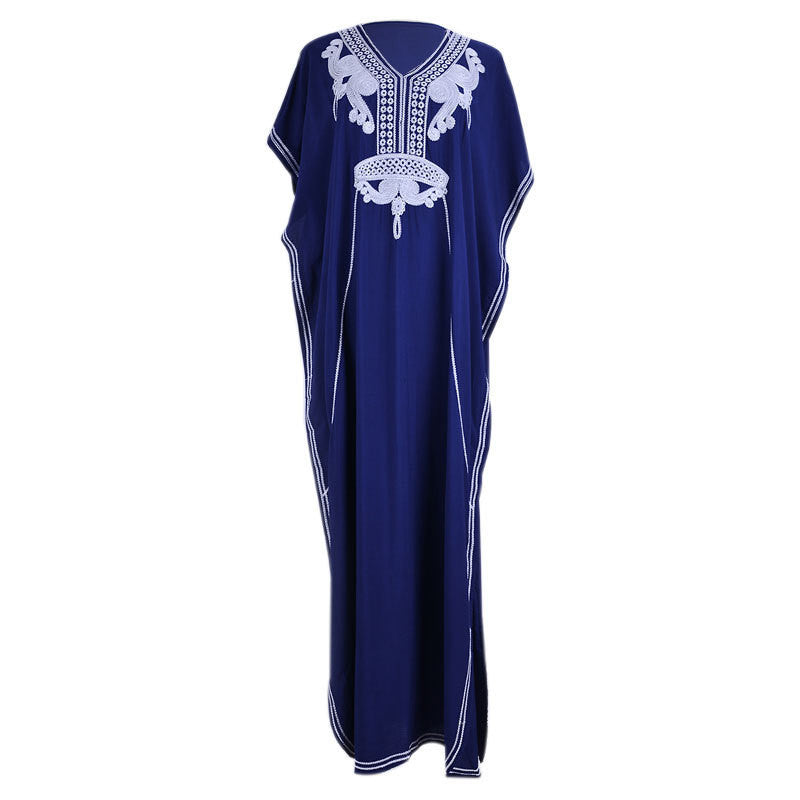 Ladies Elegant Beach Kaftan with Exquisite Embroidery Details Ivyshape