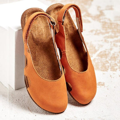 Avenelle™ | Leather Slingback Comfort Flats