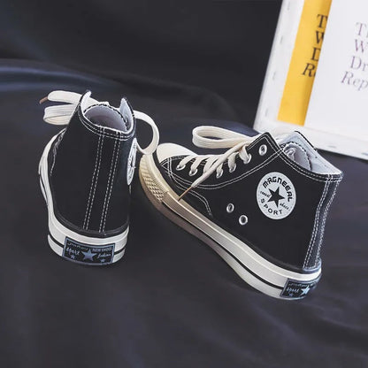 Women High Format Sneakers made of lightweight and breathable canvas with classic design Ivyshape