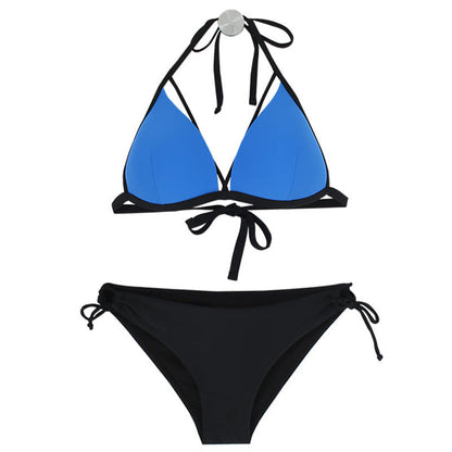 Ladies triangle bikini with innovative cut and stylish straps Ivyshape