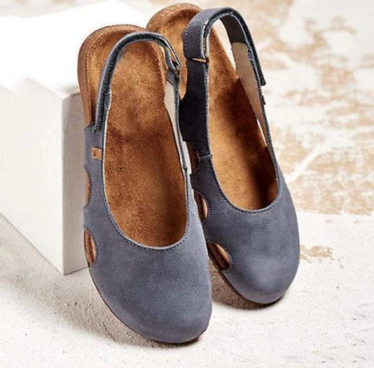 Avenelle™ | Leather Slingback Comfort Flats