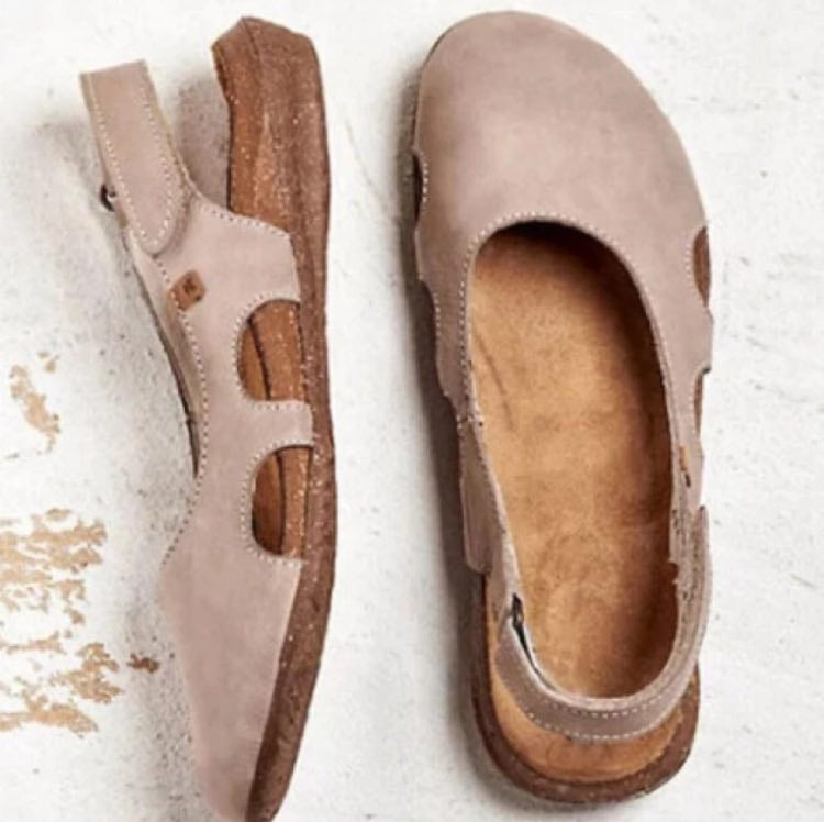 Avenelle™ | Leather Slingback Comfort Flats