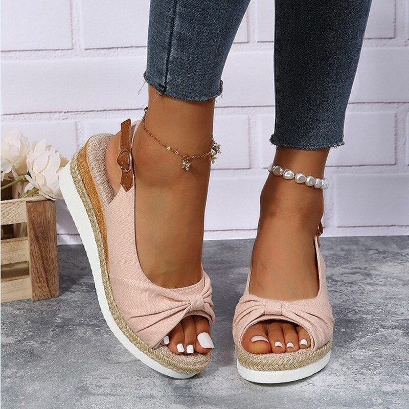 Ivyshape | Orthopedic Peep-Toe Wedges