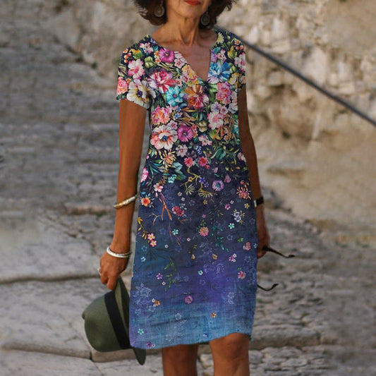Elena - Abito con stampa floreale