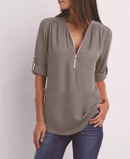 Valeria - Camicetta con zip