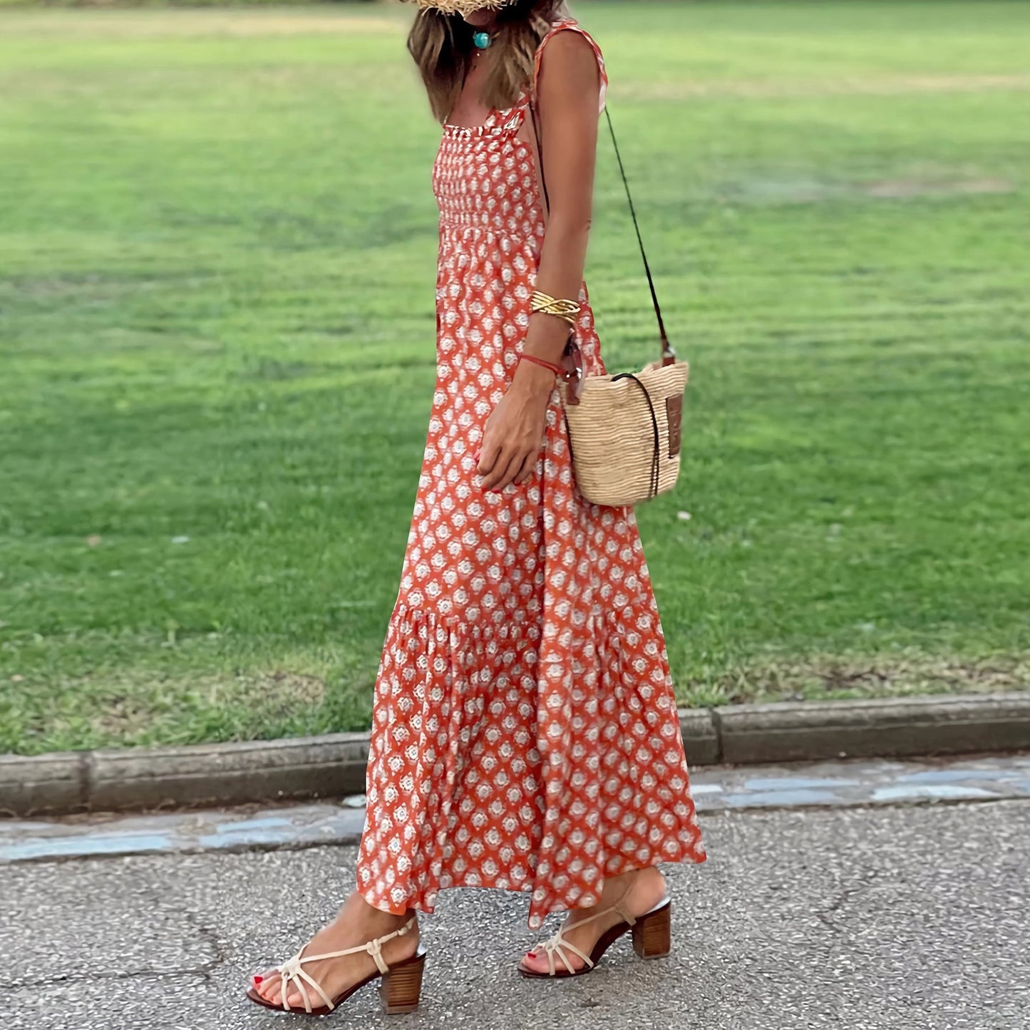 Sabrina - Printed boho dress with a free and fresh soul