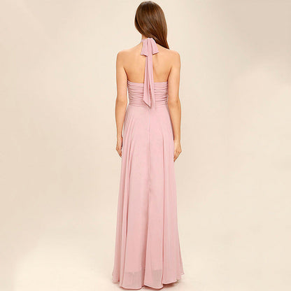Ladies Neckline A-Line Evening Dress Ivyshape