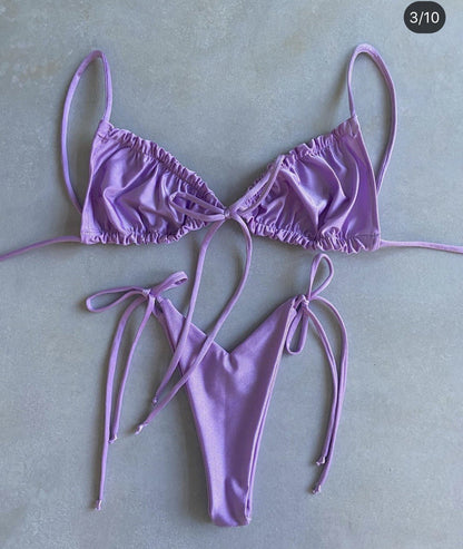 Stuttgart | Bequemer Solid Split Bikini-Badeanzug
