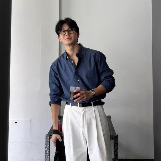 Daniel - Camicia in cotone a maniche lunghe