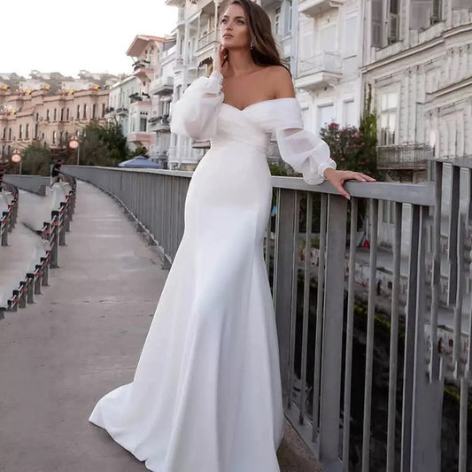 Victoria - Abito da sposa off-the-shoulder