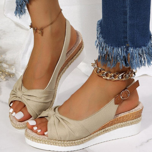 Ivyshape | Orthopedic Peep-Toe Wedges