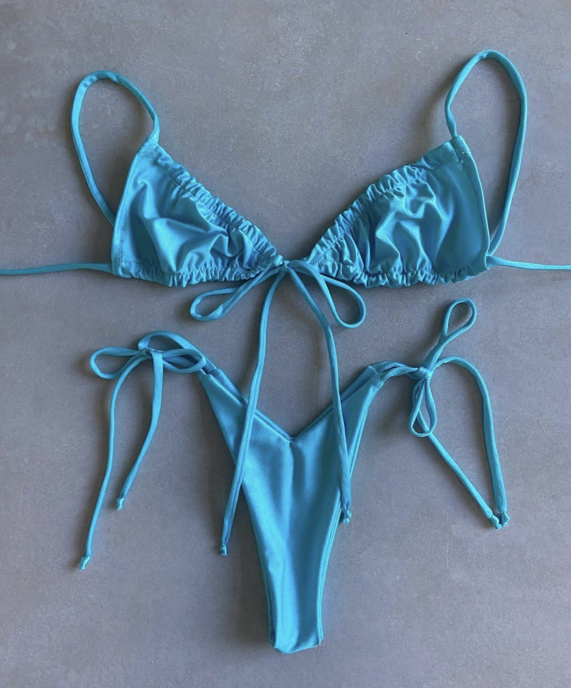 Stuttgart | Bequemer Solid Split Bikini-Badeanzug